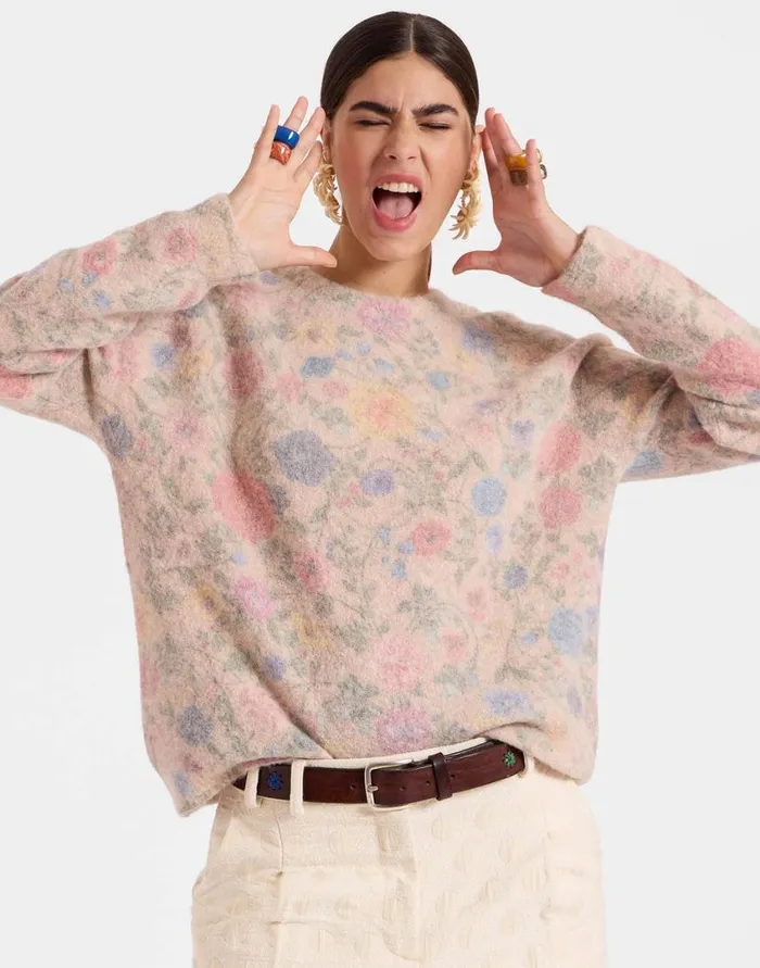 Ready To Wear Knitwear La Double J AllIn Sweater Ivory In Woolmix