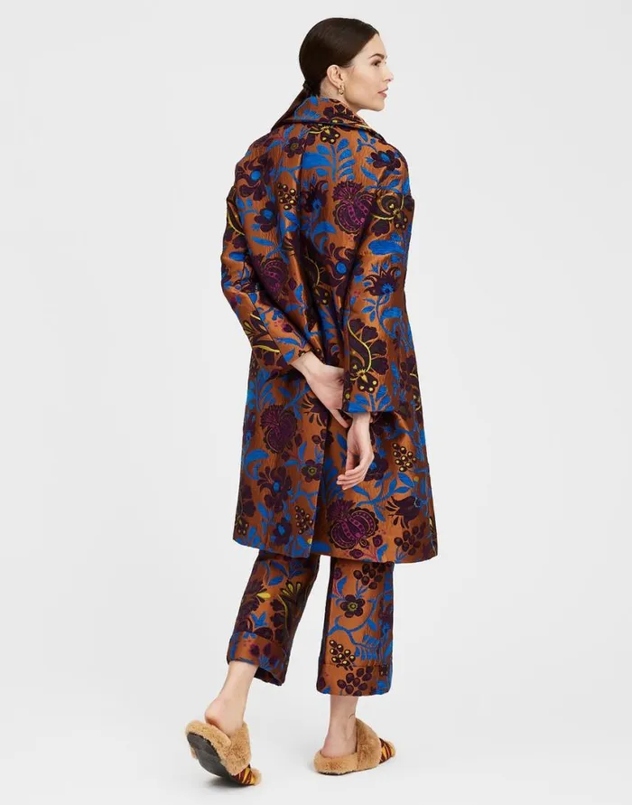 Ready To Wear Outerwear La Double J Boxy Coat Jacquard Selva In Jacquard Ready To Wear Outerwear La Double J Boxy Coat Jacquard Selva In Jacquard