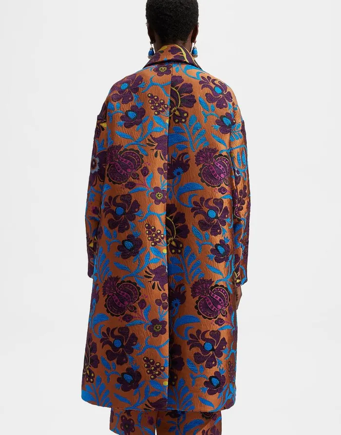 Ready To Wear Outerwear La Double J Boxy Coat Jacquard Selva In Jacquard Ready To Wear Outerwear La Double J Boxy Coat Jacquard Selva In Jacquard