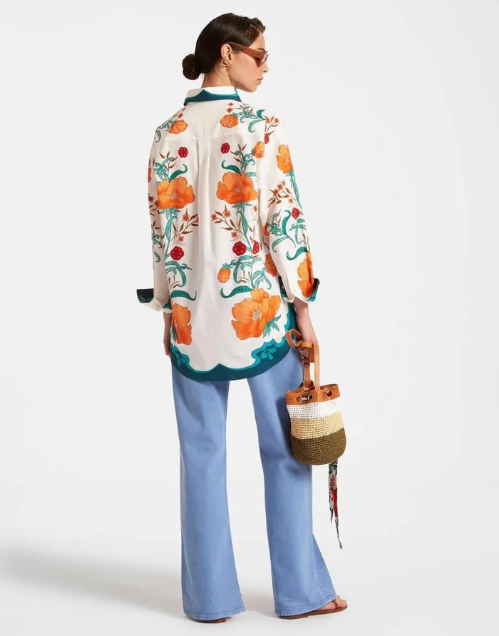 Ready To Wear Shirts and Tops La Double J Better Than You Boyfriend039s Shirt Morpheus Place Orange In Summer Poplin Ready To Wear Shirts and Tops La Double J Better Than You Boyfriend039s Shirt Morpheus Place Orange In Summer Poplin