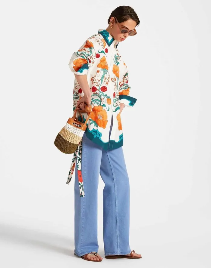 Ready To Wear Shirts and Tops La Double J Better Than You Boyfriend039s Shirt Morpheus Place Orange In Summer Poplin Ready To Wear Shirts and Tops La Double J Better Than You Boyfriend039s Shirt Morpheus Place Orange In Summer Poplin