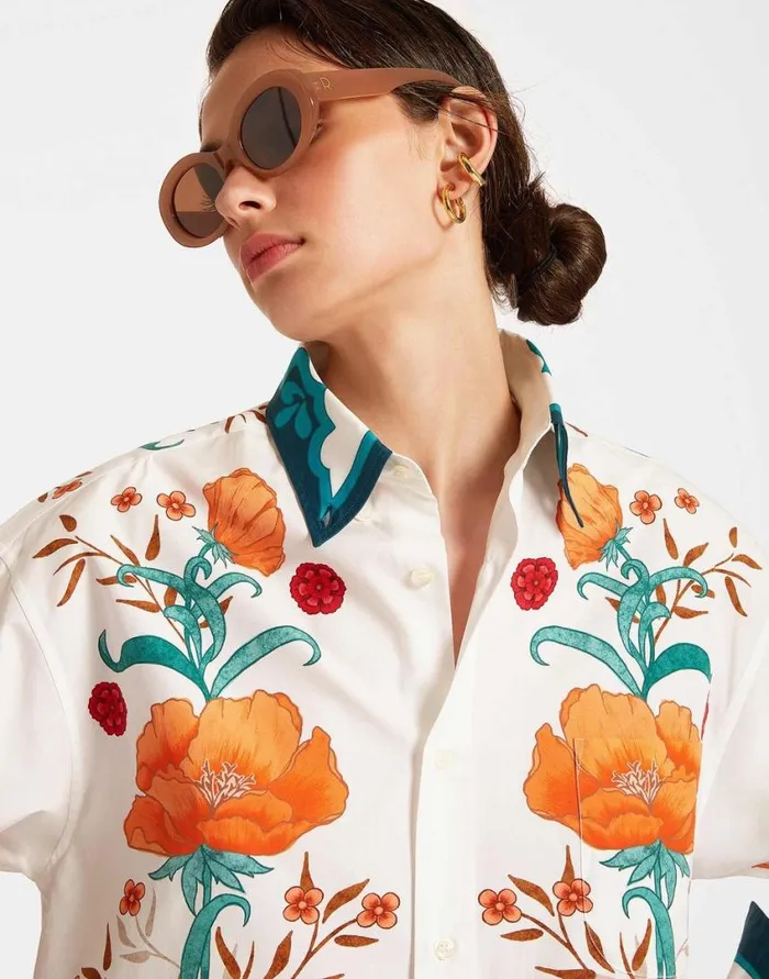 Ready To Wear Shirts and Tops La Double J Better Than You Boyfriend039s Shirt Morpheus Place Orange In Summer Poplin Ready To Wear Shirts and Tops La Double J Better Than You Boyfriend039s Shirt Morpheus Place Orange In Summer Poplin