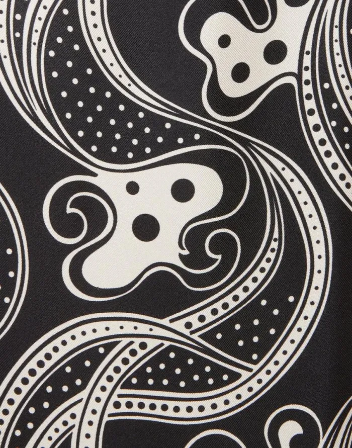 Ready To Wear Shirts and Tops La Double J Boy Shirt Aperol Black and White In Silk Twill Ready To Wear Shirts and Tops La Double J Boy Shirt Aperol Black and White In Silk Twill