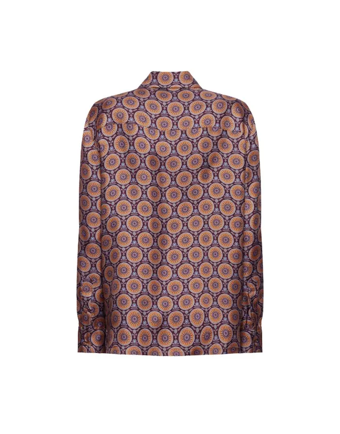 Ready To Wear Shirts and Tops La Double J Boy Shirt Sovereign Mini Purple In Silk Twill Ready To Wear Shirts and Tops La Double J Boy Shirt Sovereign Mini Purple In Silk Twill