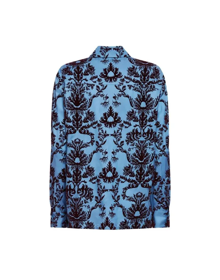 Ready To Wear Shirts and Tops La Double J Boy Shirt Vaudeville Light Blue In Jacquard Ready To Wear Shirts and Tops La Double J Boy Shirt Vaudeville Light Blue In Jacquard