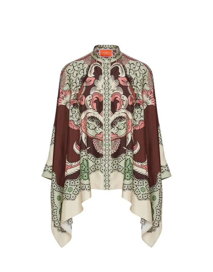 Ready To Wear Shirts and Tops La Double J Foulard Shirt Portal Place Brown In Silk Twill Ready To Wear Shirts and Tops La Double J Foulard Shirt Portal Place Brown In Silk Twill