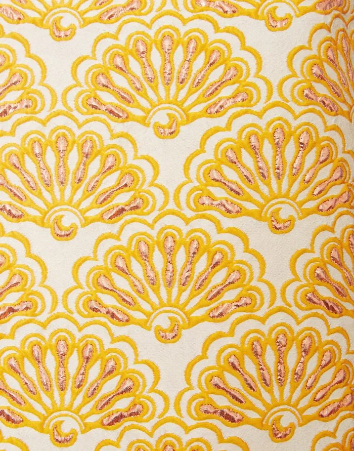 Ready To Wear Shirts and Tops La Double J La Scala Top Fans Gold In Jacquard With Feathers Ready To Wear Shirts and Tops La Double J La Scala Top Fans Gold In Jacquard With Feathers