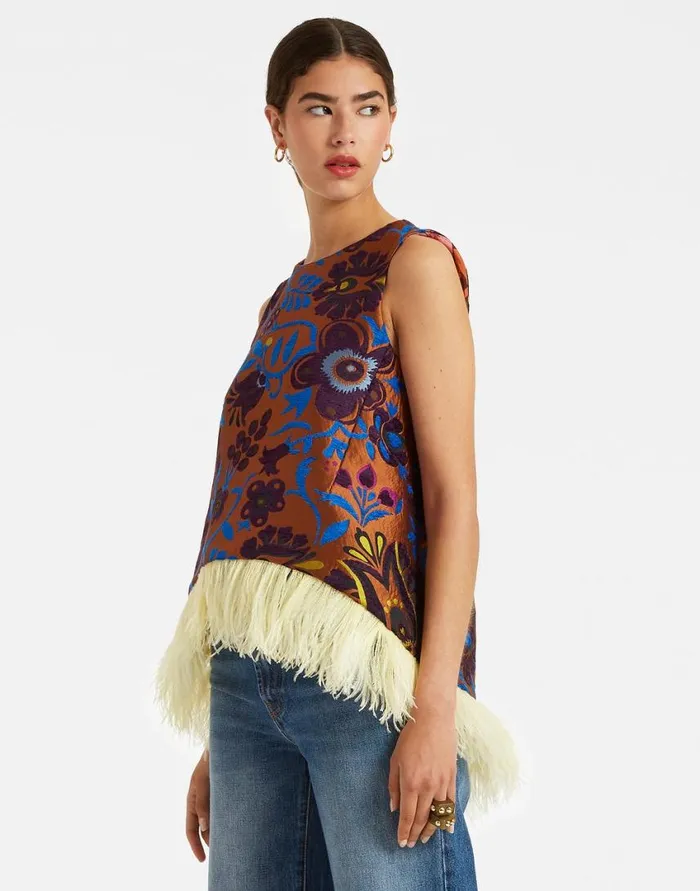 Ready To Wear Shirts and Tops La Double J La Scala Top Jacquard Selva In Jacquard