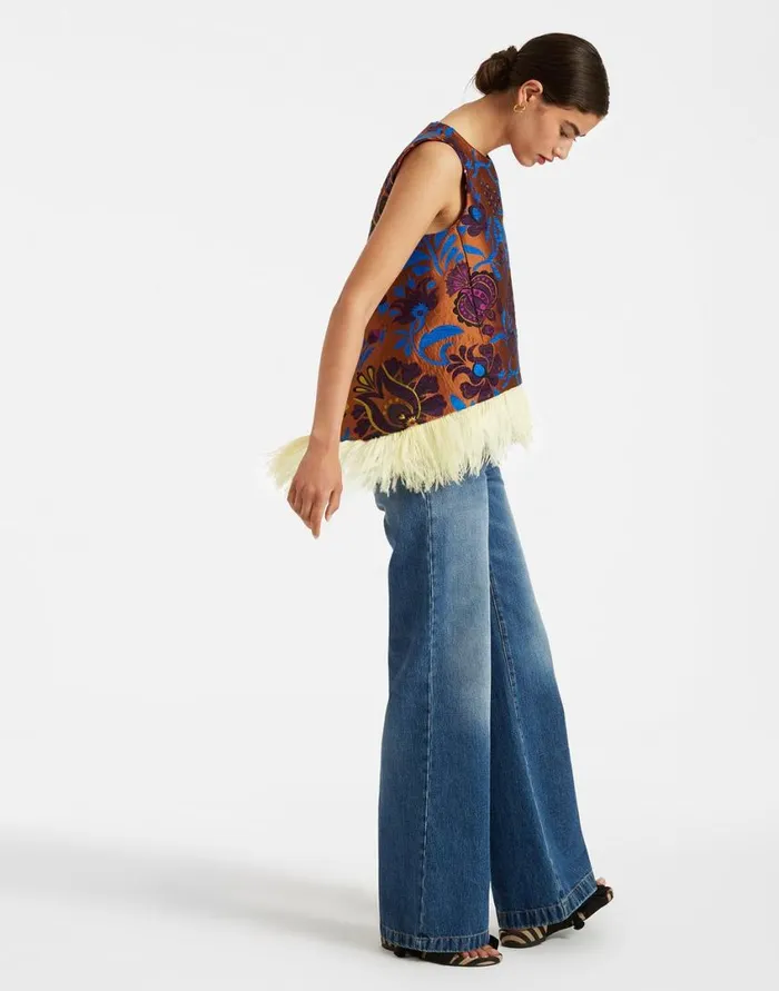 Ready To Wear Shirts and Tops La Double J La Scala Top Jacquard Selva In Jacquard Ready To Wear Shirts and Tops La Double J La Scala Top Jacquard Selva In Jacquard
