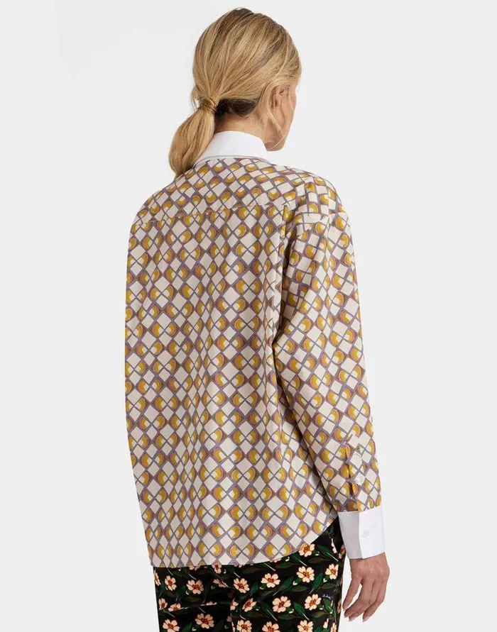 Ready To Wear Shirts and Tops La Double J Peggy Shirt Halflight Micro Cream In Poplin Cotton Ready To Wear Shirts and Tops La Double J Peggy Shirt Halflight Micro Cream In Poplin Cotton