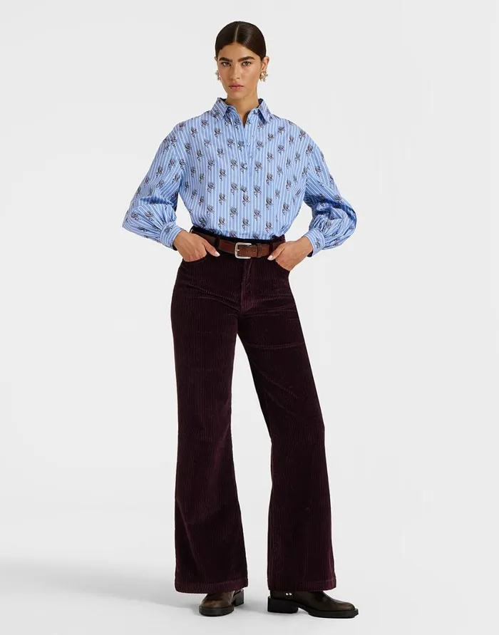 Ready To Wear Shirts and Tops La Double J Poet Shirt Gryphos Light Blue In Cotton Poplin Ready To Wear Shirts and Tops La Double J Poet Shirt Gryphos Light Blue In Cotton Poplin