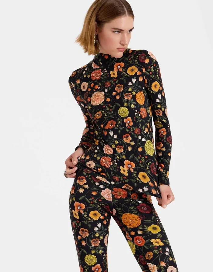 Ready To Wear Shirts and Tops La Double J Turtleneck Botticelli Black In Skinny Jersey