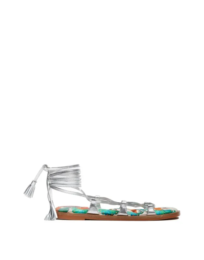 Ready To Wear Shoes La Double J Gladiator Sandals Kissers In Twill
