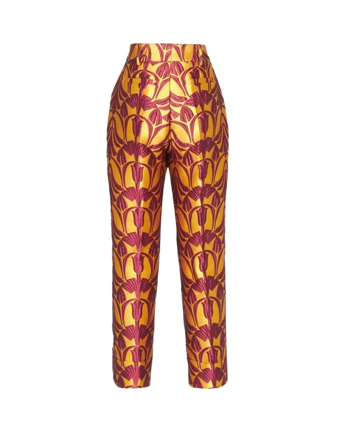 Ready To Wear Shorts and Pants La Double J Hendrix Pants Papyrus Gold In Jacquard Ready To Wear Shorts and Pants La Double J Hendrix Pants Papyrus Gold In Jacquard