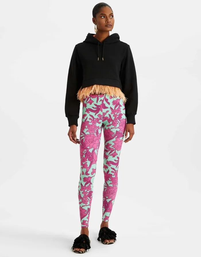 Ready To Wear Shorts and Pants La Double J Leggings Lilium Purple In Skinny Jersey