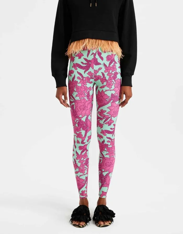 Ready To Wear Shorts and Pants La Double J Leggings Lilium Purple In Skinny Jersey Ready To Wear Shorts and Pants La Double J Leggings Lilium Purple In Skinny Jersey