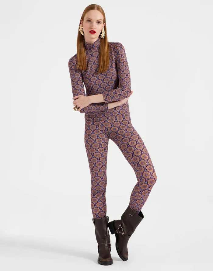 Ready To Wear Shorts and Pants La Double J Leggings Sovereign Mini Purple In Skinny Jersey Ready To Wear Shorts and Pants La Double J Leggings Sovereign Mini Purple In Skinny Jersey