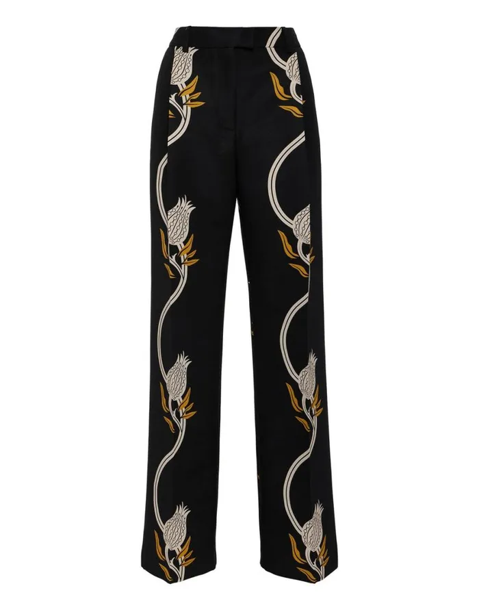 Ready To Wear Shorts and Pants La Double J Let Loose Pants Melograno Black and White In Cady Wool Ready To Wear Shorts and Pants La Double J Let Loose Pants Melograno Black and White In Cady Wool