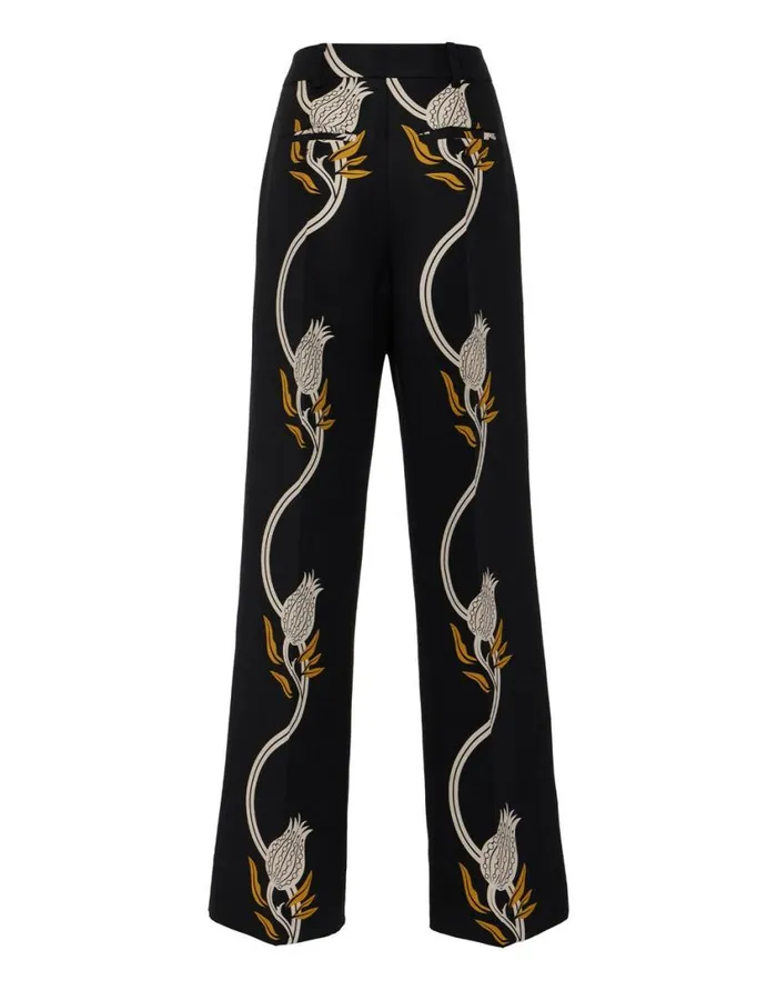 Ready To Wear Shorts and Pants La Double J Let Loose Pants Melograno Black and White In Cady Wool Ready To Wear Shorts and Pants La Double J Let Loose Pants Melograno Black and White In Cady Wool