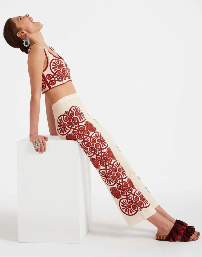 Ready To Wear Shorts and Pants La Double J Stretch Pants Medallion Place Cream In Envers Satin Ready To Wear Shorts and Pants La Double J Stretch Pants Medallion Place Cream In Envers Satin