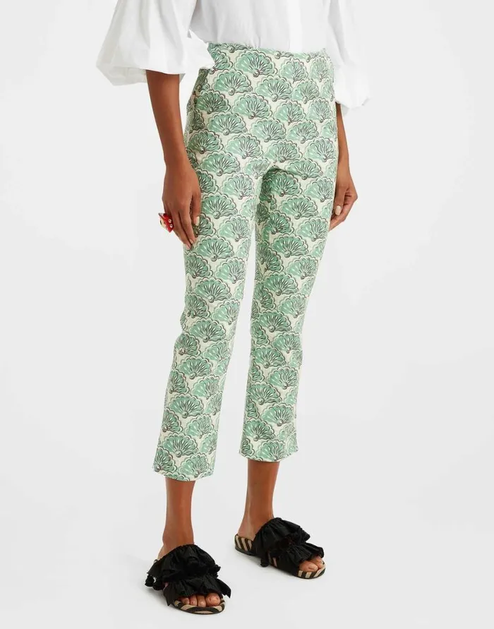 Ready To Wear Shorts and Pants La Double J Torero Pants Fans Mint In Shot Cotton Ready To Wear Shorts and Pants La Double J Torero Pants Fans Mint In Shot Cotton