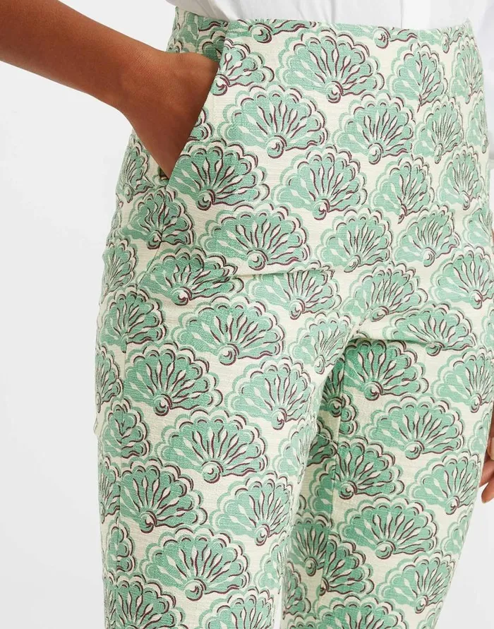 Ready To Wear Shorts and Pants La Double J Torero Pants Fans Mint In Shot Cotton Ready To Wear Shorts and Pants La Double J Torero Pants Fans Mint In Shot Cotton