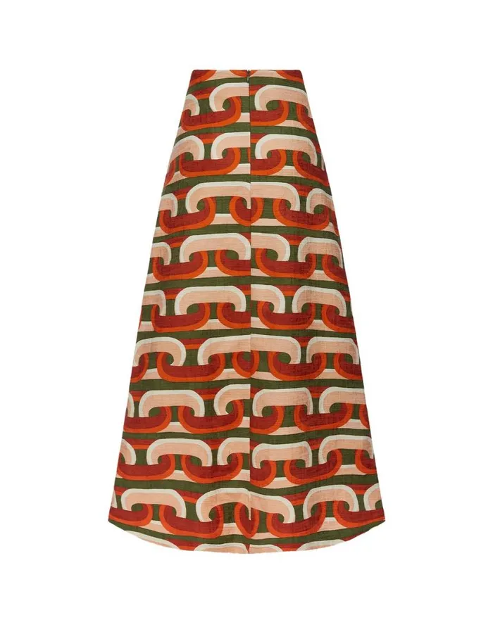 Ready To Wear Skirts La Double J ALong Skirt Prometheus Pale Pink In Shot Cotton