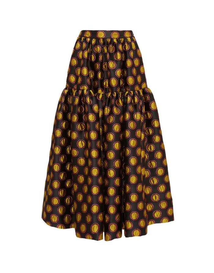 Ready To Wear Skirts La Double J Oscar Skirt Winter Sun Black In Jacquard Ready To Wear Skirts La Double J Oscar Skirt Winter Sun Black In Jacquard