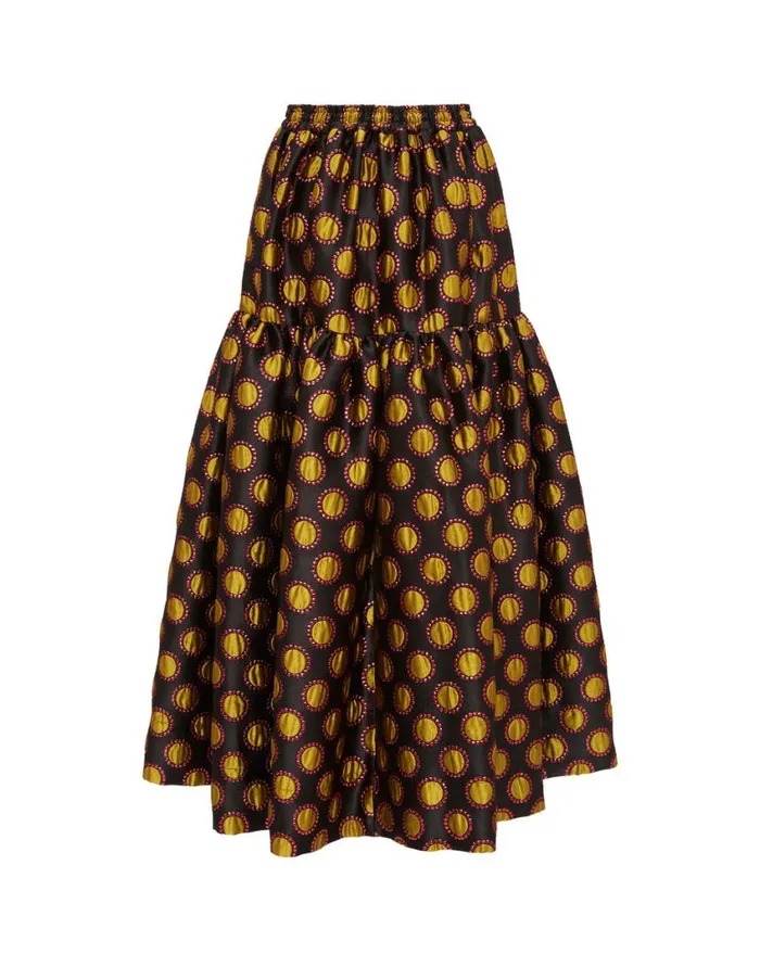 Ready To Wear Skirts La Double J Oscar Skirt Winter Sun Black In Jacquard Ready To Wear Skirts La Double J Oscar Skirt Winter Sun Black In Jacquard