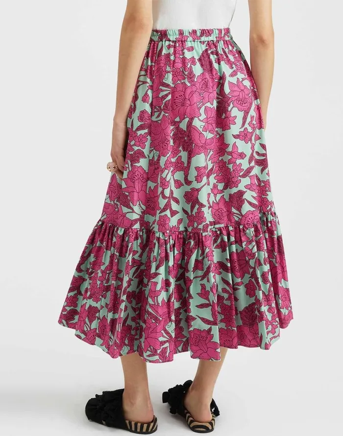 Ready To Wear Skirts La Double J Sunset Skirt Lilium Purple In Summer Poplin Ready To Wear Skirts La Double J Sunset Skirt Lilium Purple In Summer Poplin