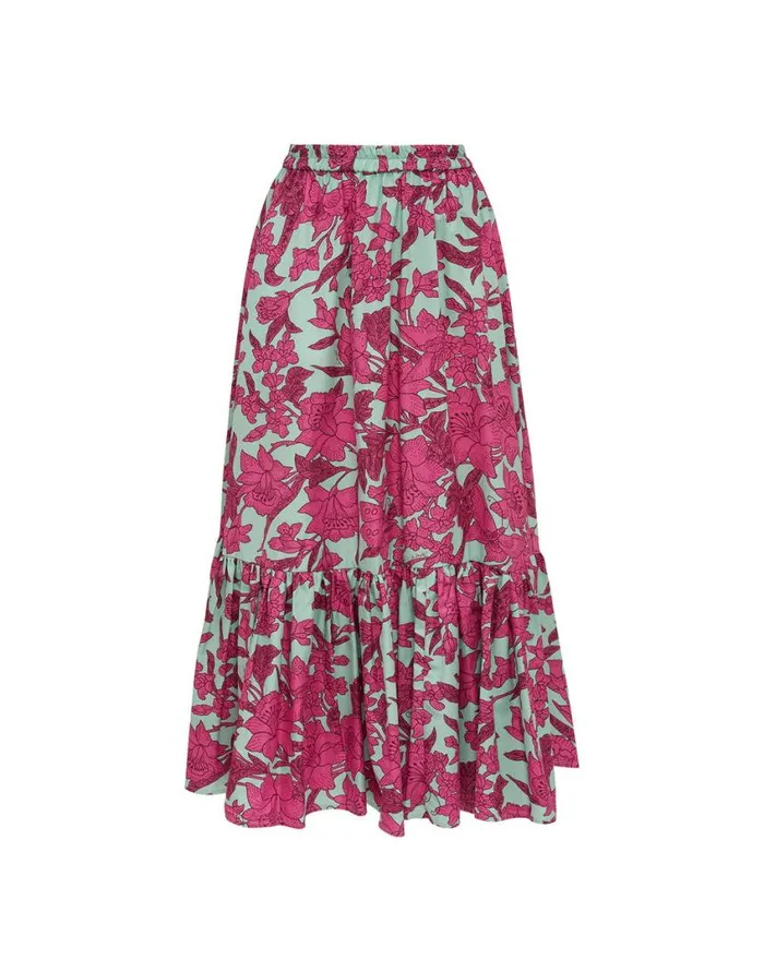 Ready To Wear Skirts La Double J Sunset Skirt Lilium Purple In Summer Poplin Ready To Wear Skirts La Double J Sunset Skirt Lilium Purple In Summer Poplin