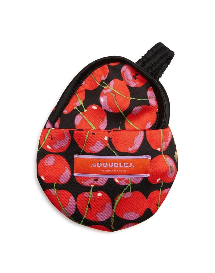 Ready To Wear Small Accessories La Double J Mask Case Black Cherries In Twill