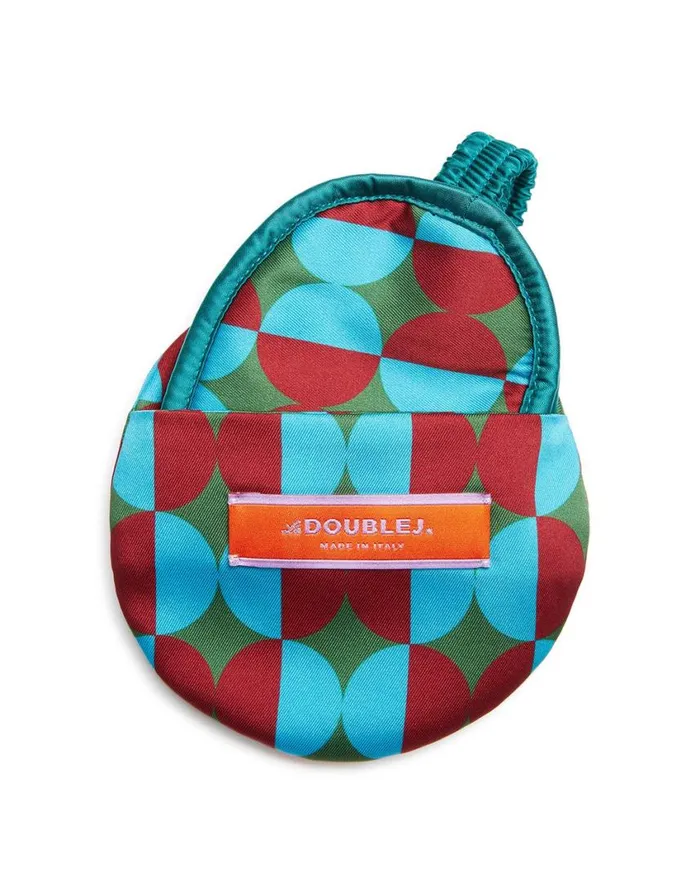 Ready To Wear Small Accessories La Double J Mask Case Mezzaluna Green In Twill