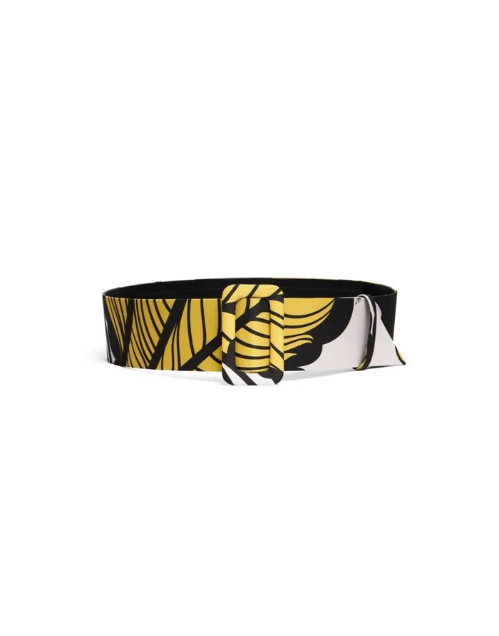 Ready To Wear Small Accessories La Double J Medium Belt Marea Black and White In Light Faille Ready To Wear Small Accessories La Double J Medium Belt Marea Black and White In Light Faille