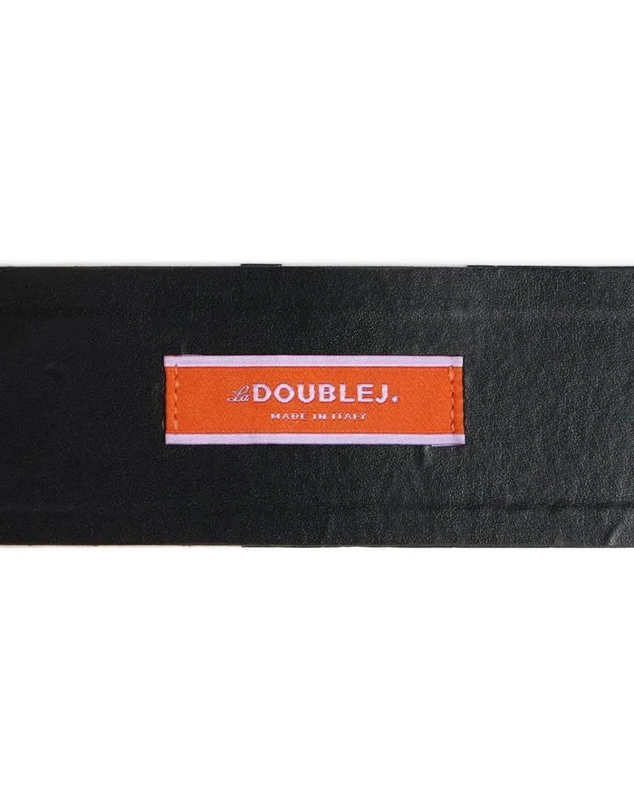Ready To Wear Small Accessories La Double J Medium Belt Marea Black and White In Light Faille Ready To Wear Small Accessories La Double J Medium Belt Marea Black and White In Light Faille