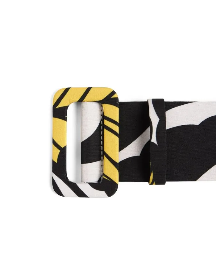 Ready To Wear Small Accessories La Double J Medium Belt Marea Black and White In Light Faille Ready To Wear Small Accessories La Double J Medium Belt Marea Black and White In Light Faille