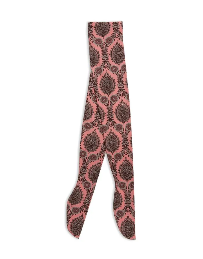 Ready To Wear Small Accessories La Double J Printed Tights Oltrarno Pink In Stretch Nylon Ready To Wear Small Accessories La Double J Printed Tights Oltrarno Pink In Stretch Nylon