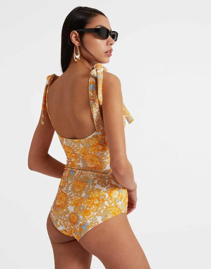 Ready To Wear Swimwear La Double J Barbarella Swimsuit Anemone Small Orange In Lycra