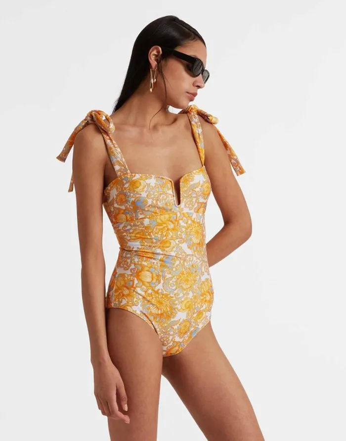 Ready To Wear Swimwear La Double J Barbarella Swimsuit Anemone Small Orange In Lycra Ready To Wear Swimwear La Double J Barbarella Swimsuit Anemone Small Orange In Lycra