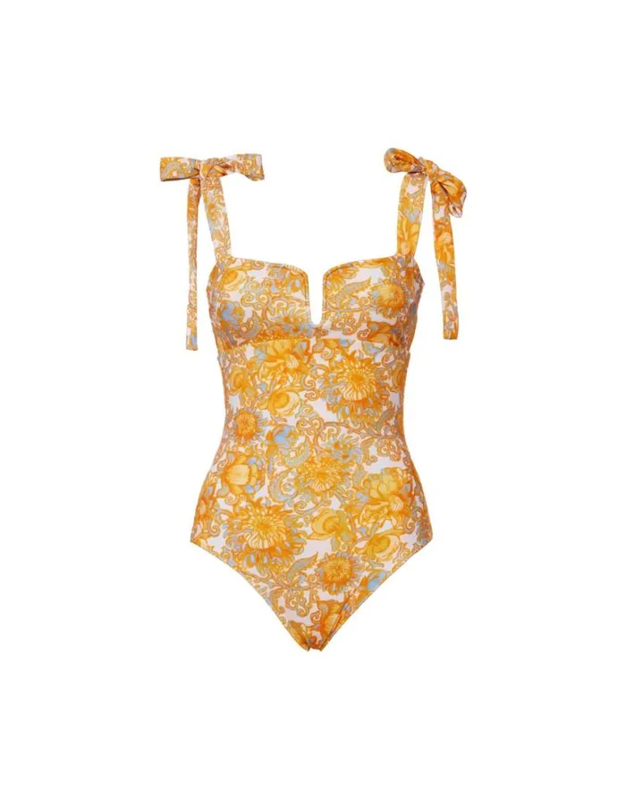 Ready To Wear Swimwear La Double J Barbarella Swimsuit Anemone Small Orange In Lycra Ready To Wear Swimwear La Double J Barbarella Swimsuit Anemone Small Orange In Lycra