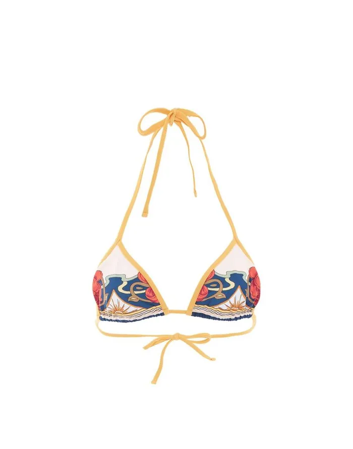 Ready To Wear Swimwear La Double J Bikini Top Placed Taormina Place Ivory In Lycra Ready To Wear Swimwear La Double J Bikini Top Placed Taormina Place Ivory In Lycra