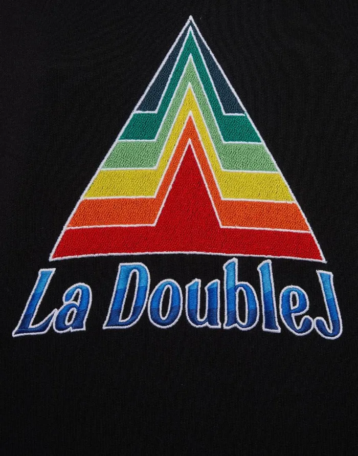 Ready To Wear Tshirts and Sweatshirts La Double J Discman Hoodie Black In Embroidered Jersey Ready To Wear Tshirts and Sweatshirts La Double J Discman Hoodie Black In Embroidered Jersey