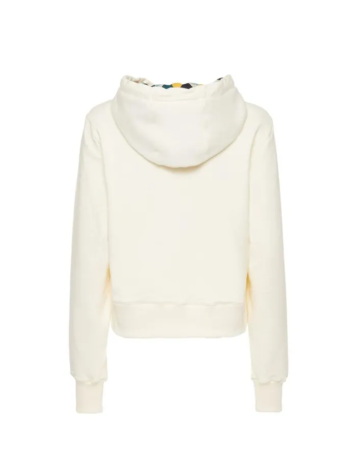 Ready To Wear Tshirts and Sweatshirts La Double J La Scala Hoodie Plaza Cream In Macram Ready To Wear Tshirts and Sweatshirts La Double J La Scala Hoodie Plaza Cream In Macram