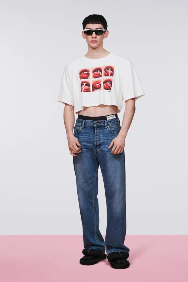 Regular Fit Jeans Mid Blue Mid Blue Men Fiorucci