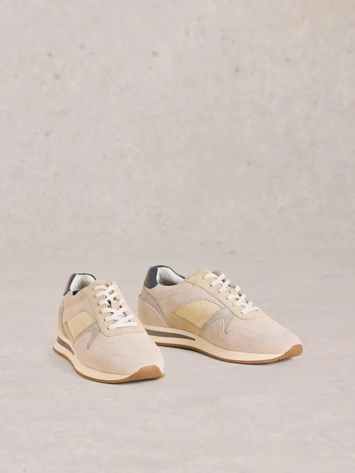 Retro Runner Natural Multi Men White Stuff Trainers Retro Runner Natural Multi Men White Stuff Trainers