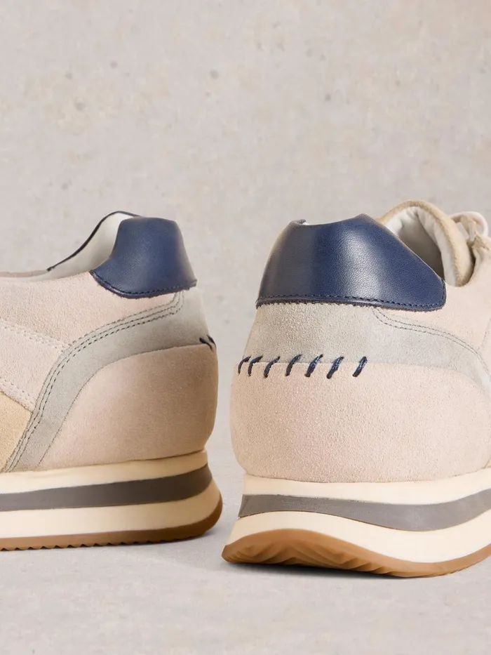 Retro Runner Natural Multi Men White Stuff Trainers Retro Runner Natural Multi Men White Stuff Trainers