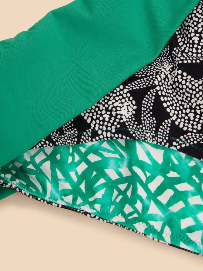 Reversible Fold Down Bottom Green Multi Women White Stuff Swimwear Reversible Fold Down Bottom Green Multi Women White Stuff Swimwear