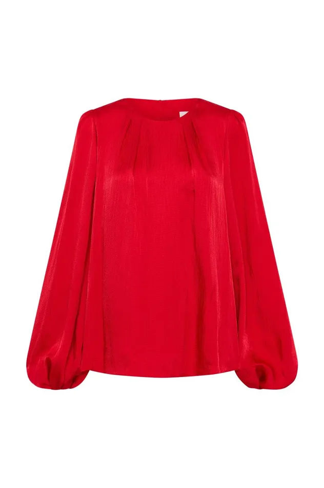 Riya Blouse Scarlet Red Women Aje Tops Riya Blouse Scarlet Red Women Aje Tops
