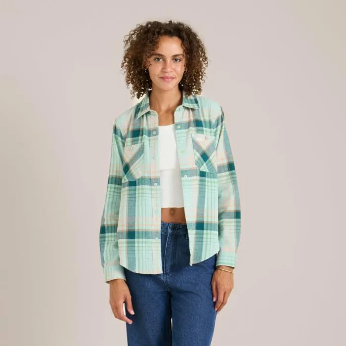 Roark Flannels Women Alpine Flannel Aquavit