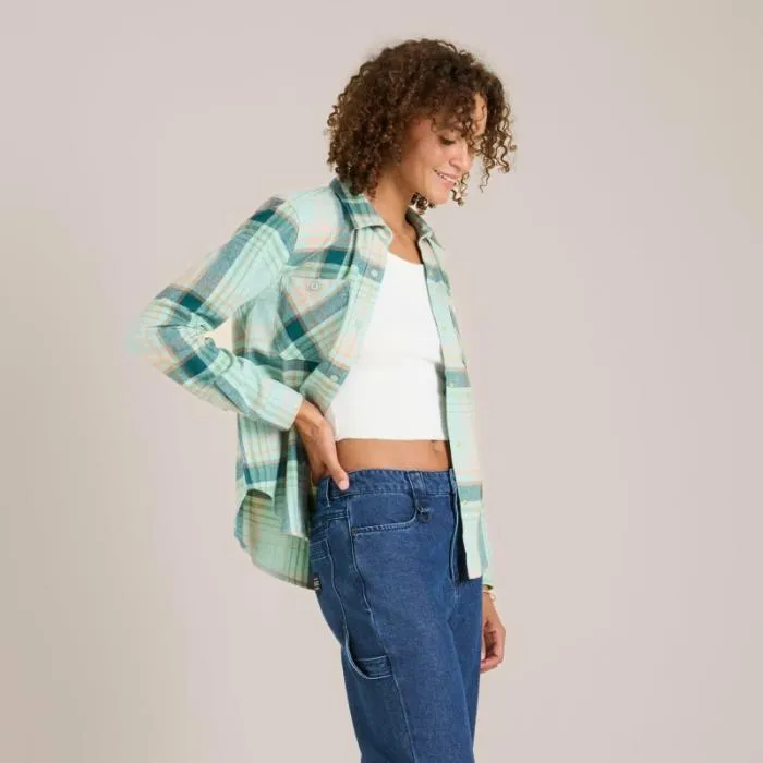 Roark Flannels Women Alpine Flannel Aquavit Roark Flannels Women Alpine Flannel Aquavit